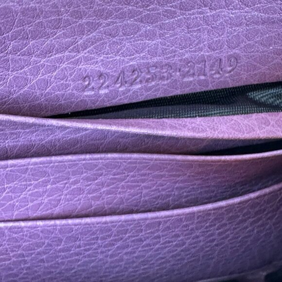 Gucci Long Wallet Zippy W/Bamboo Tassel HOT PINK - Picture 8 of 9